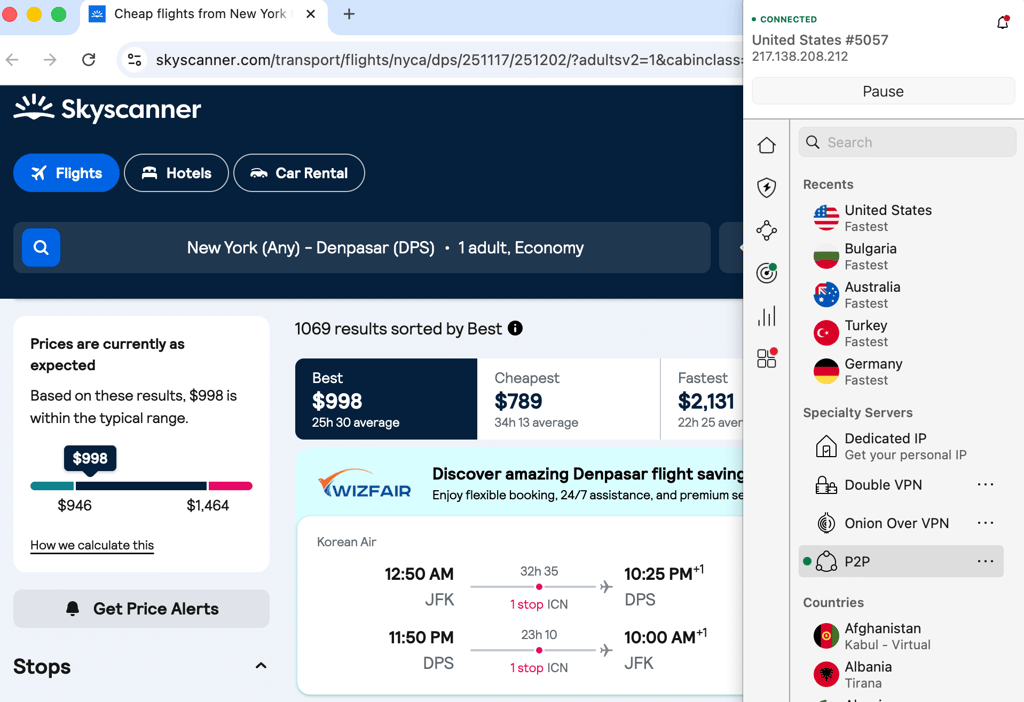 nordvpn skyscanner bali us server Nov