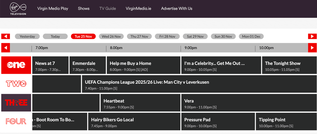 Virgin Media Two Manchester vs Leverkusen
