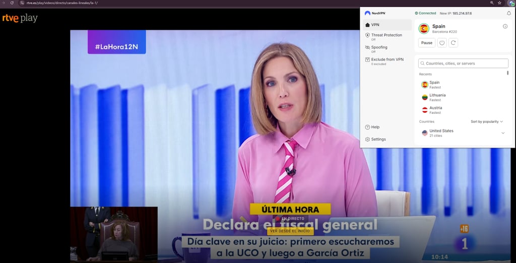 Access RTVE Play with NordVPN