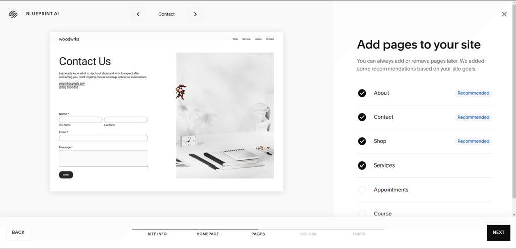 Adding content and essential pages