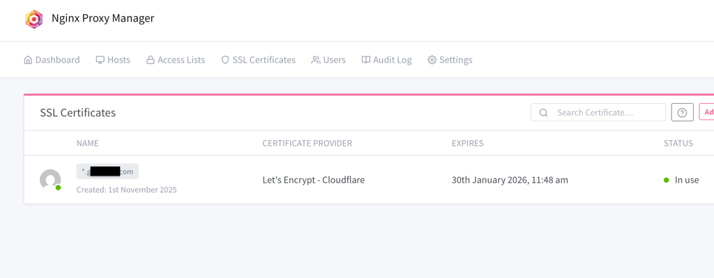 certificate-npm