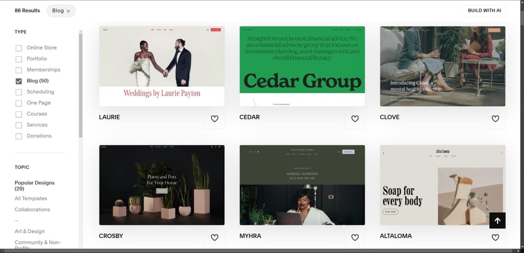 Customizable templates