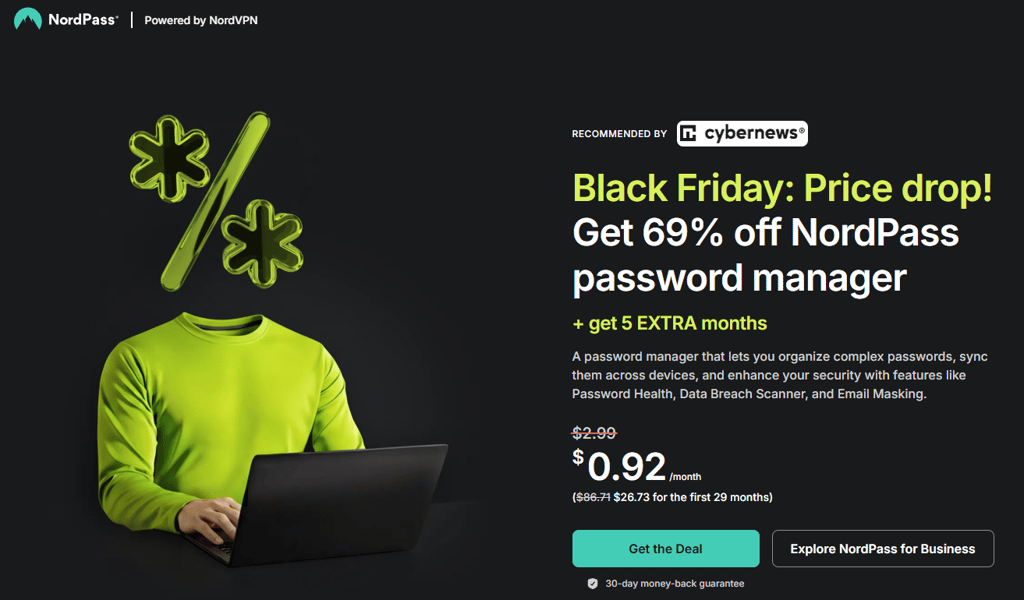 NordPass Black Friday November 2025