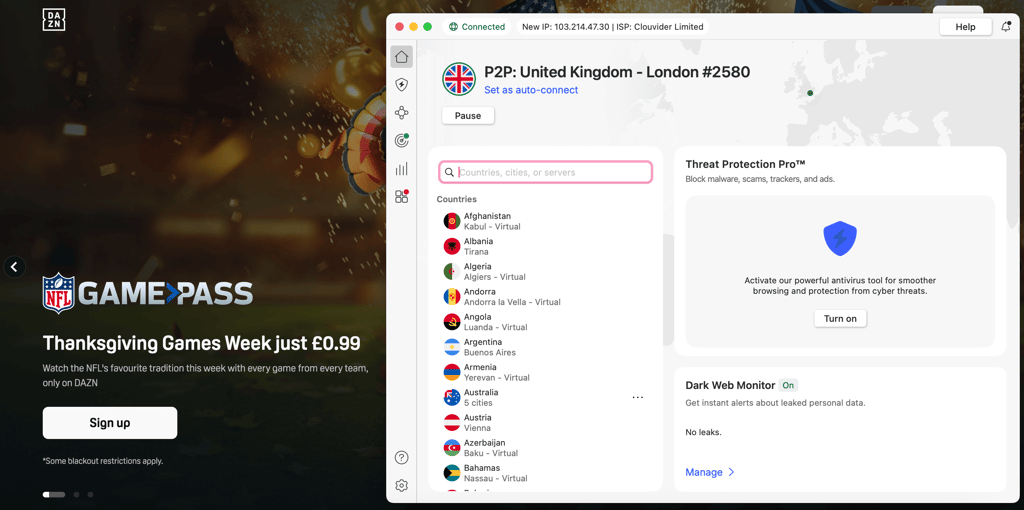 nordvpn-dazn-nfl