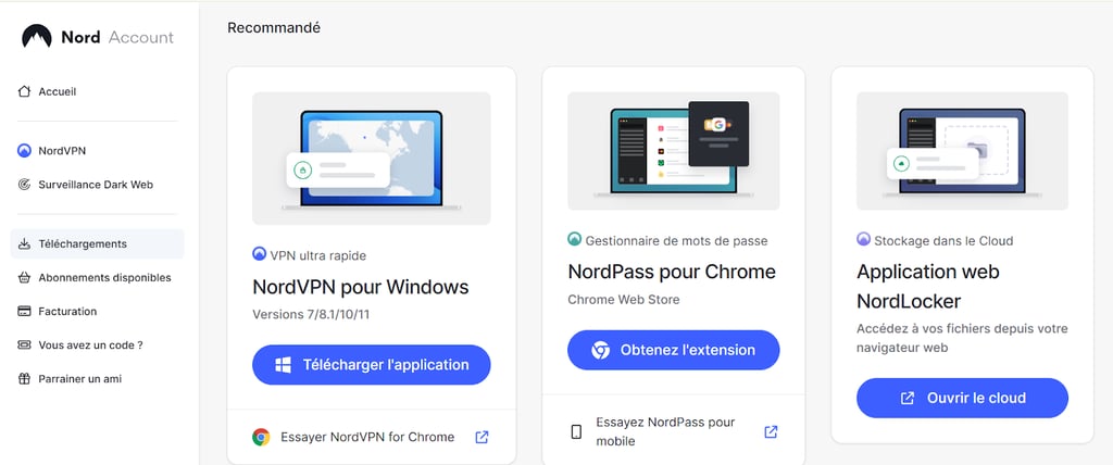 nordvpn download choose device fr