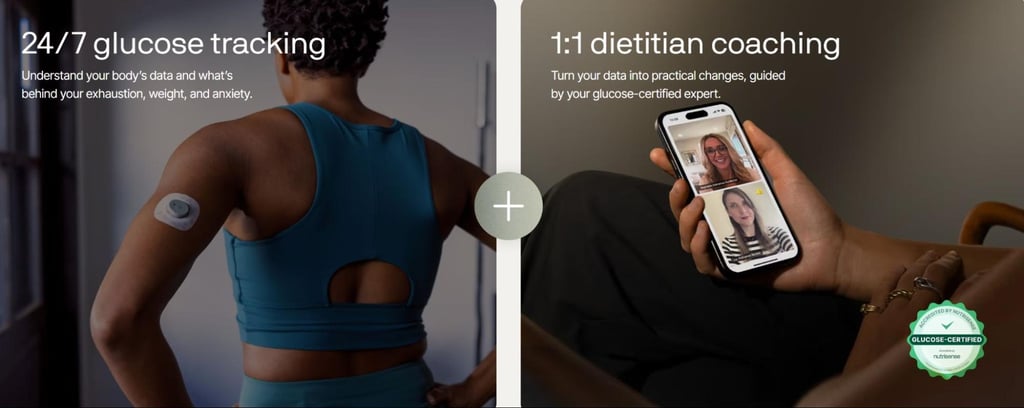 Nutrisense official, glucose tracking and coaching options