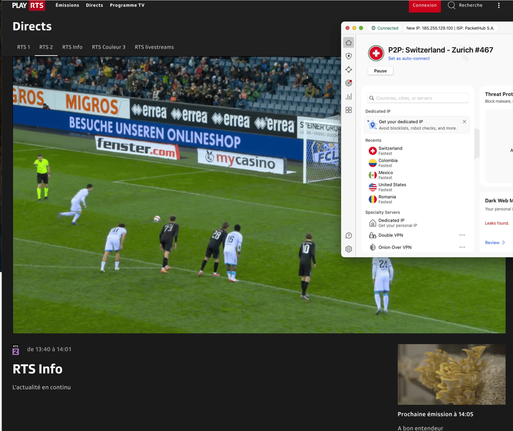 RTS2 suiza