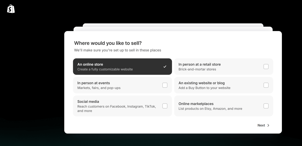 Shopify getting started