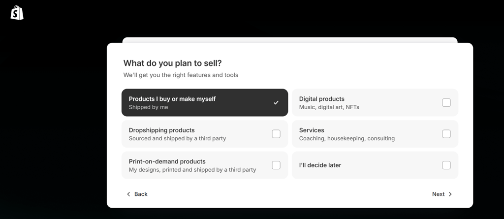 Shopify questions products