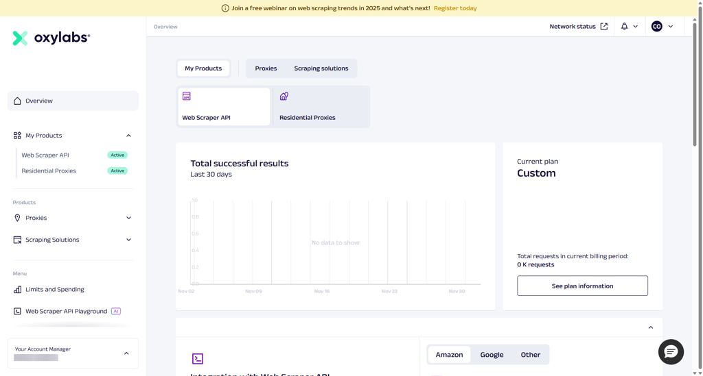 oxylabs dashboard dec 2025