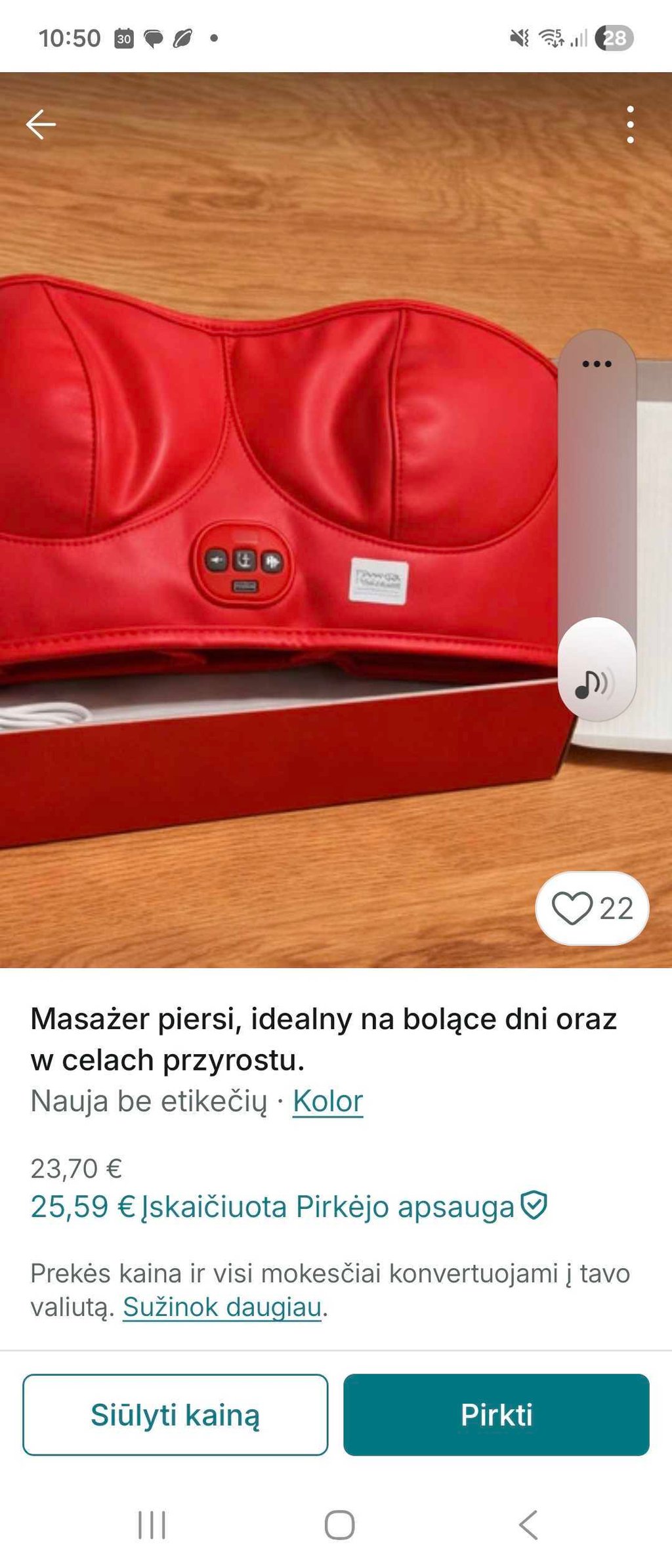 Breast massager
