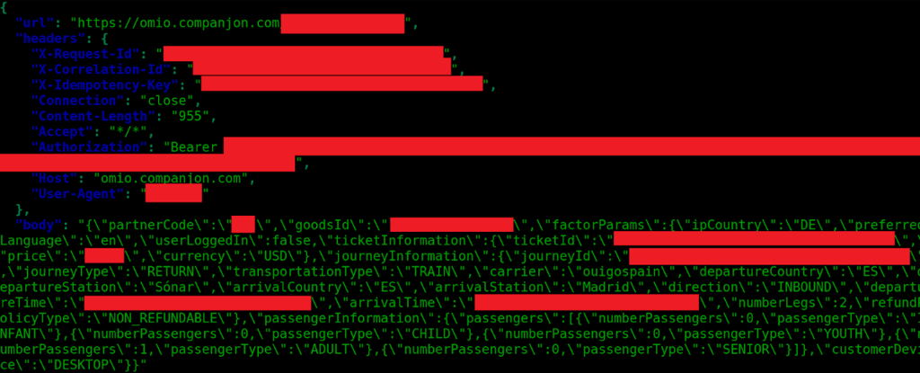 Companjon data leak sample