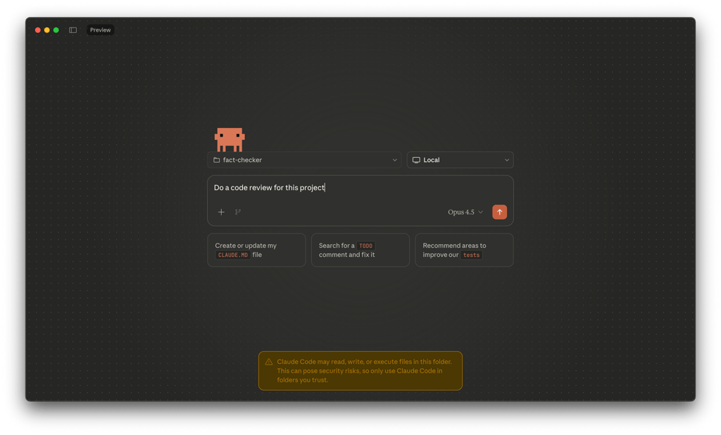 Claude’s desktop coding tool