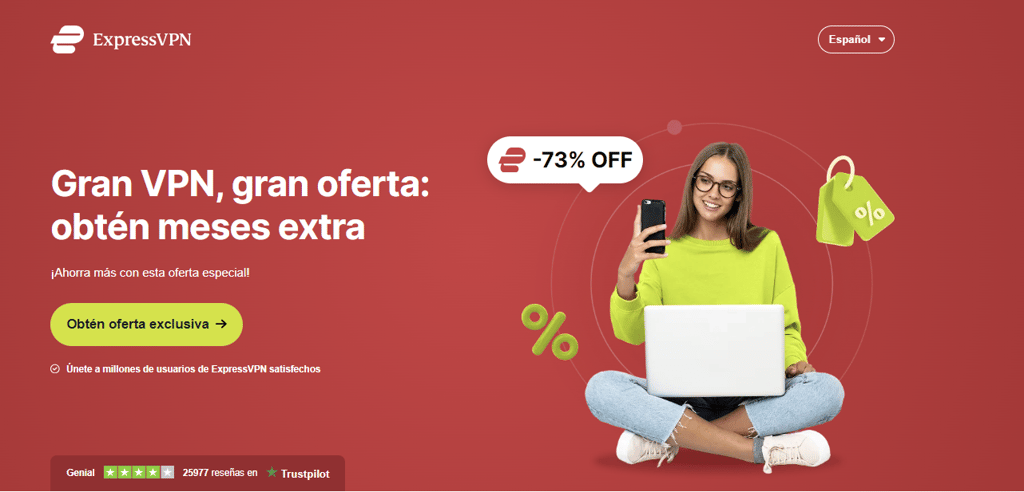 Ve a la página web de Express VPN