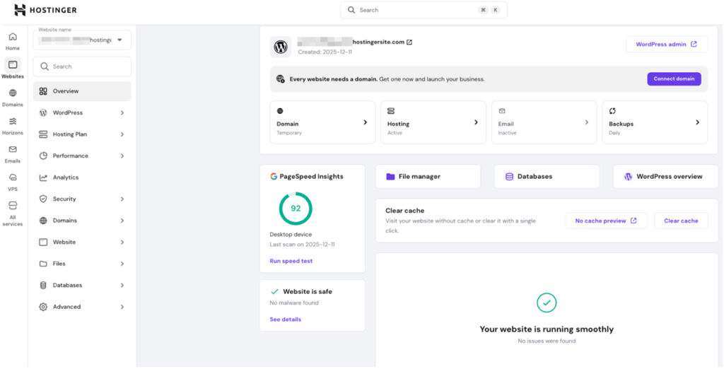 hostinger hpanel 2025dec