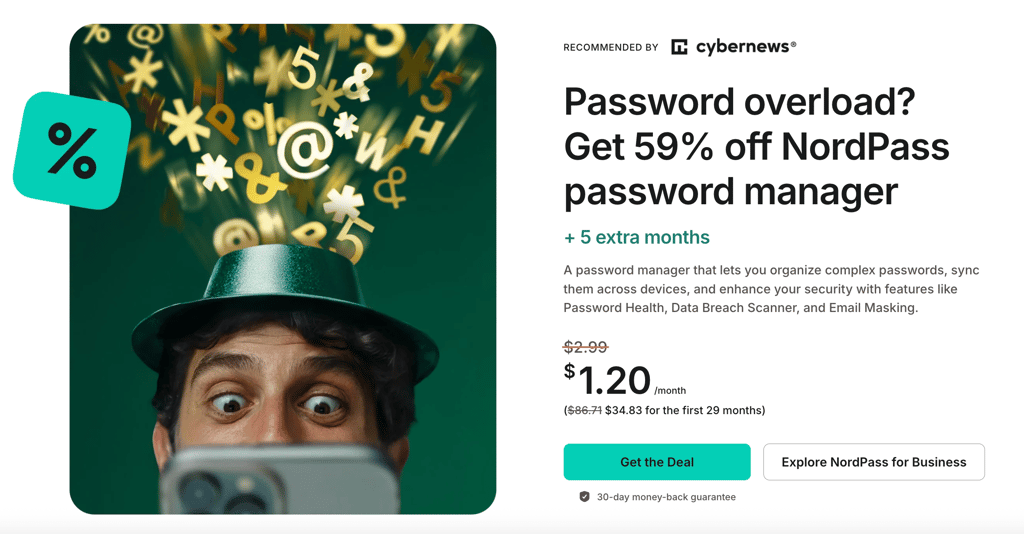 nordpass-sale-page-december-11-2025