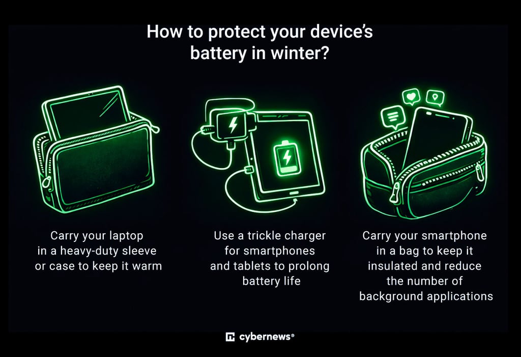 How to protect electronics in winter