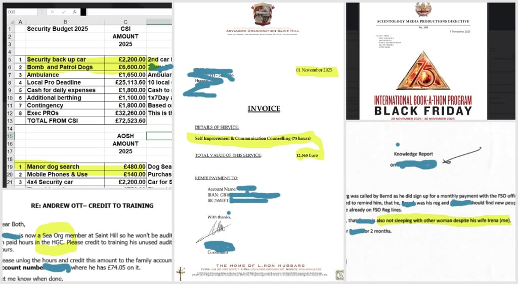 Qilin ransomware group - Scientology samples