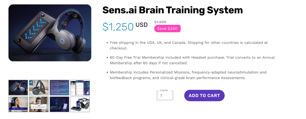 Sens.ai training system