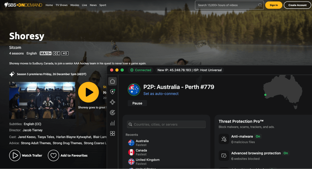 Shoresy with NordVPN