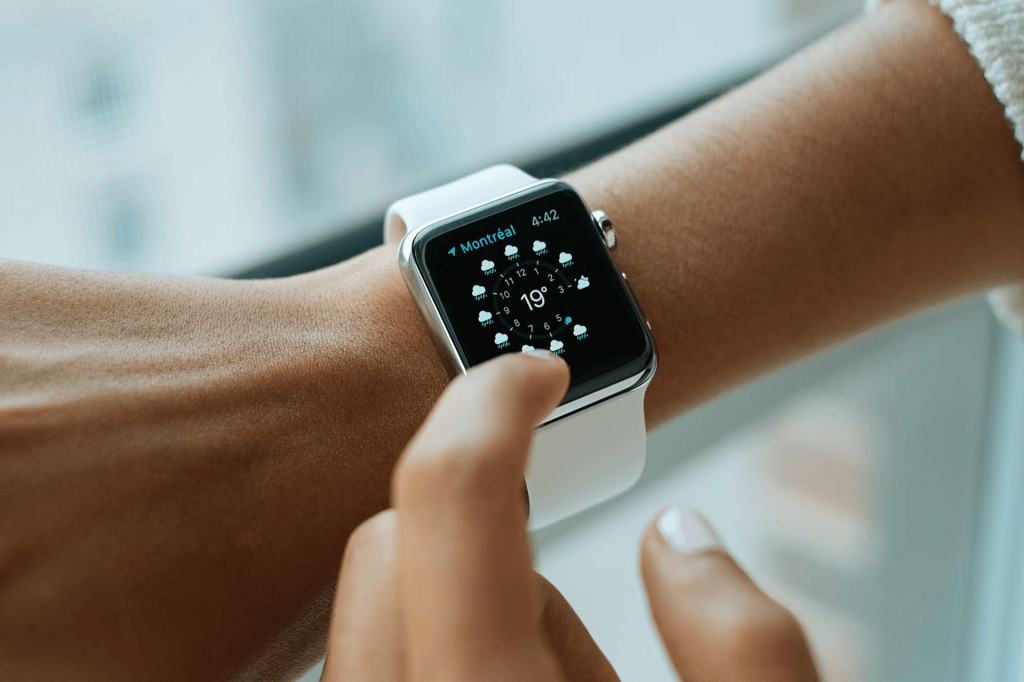 smartwatch on wrist