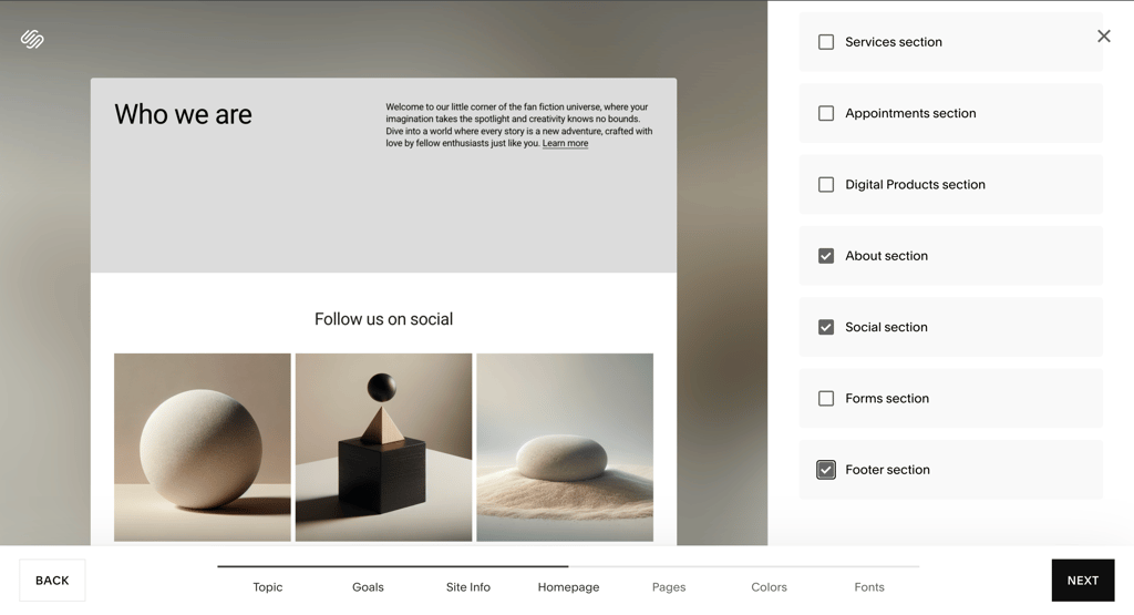 Squarespace Blueprint AI