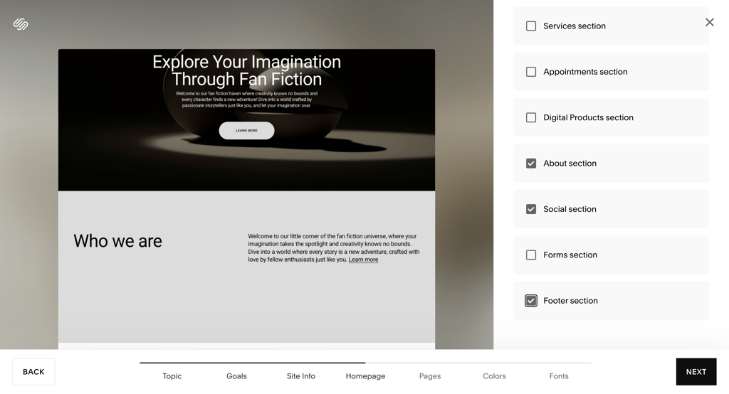 Squarespace Blueprint AI