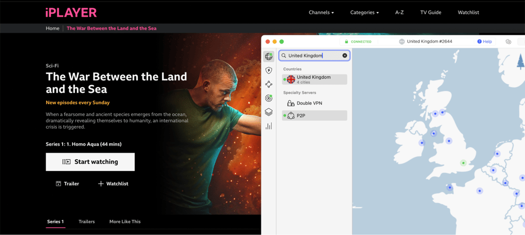 The War Between the Land and the Sea with vpn