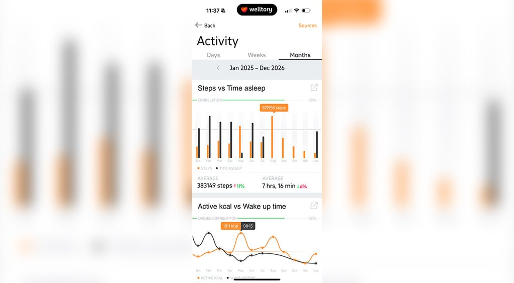 Welltory activity