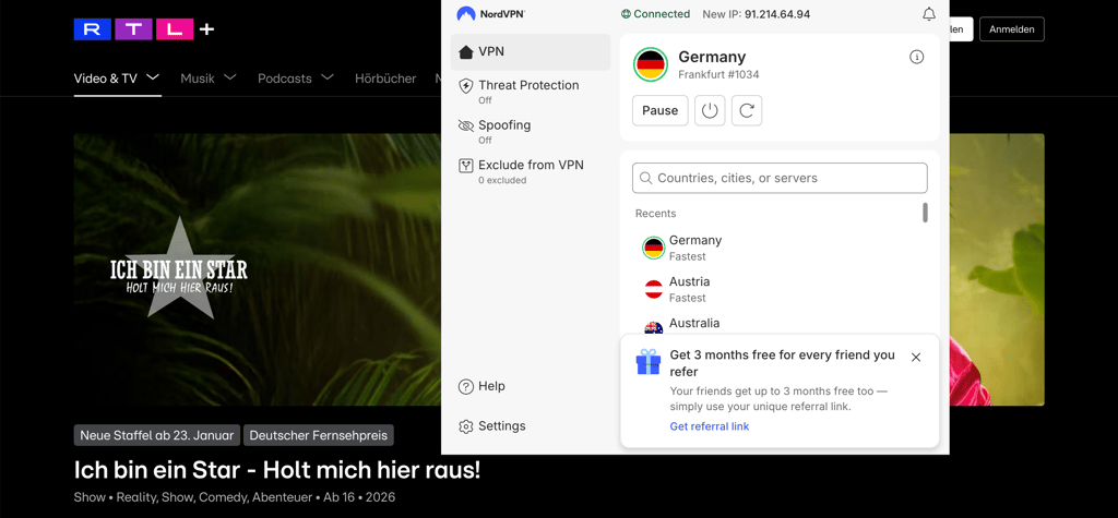 Dschungelcamp-NordVPN