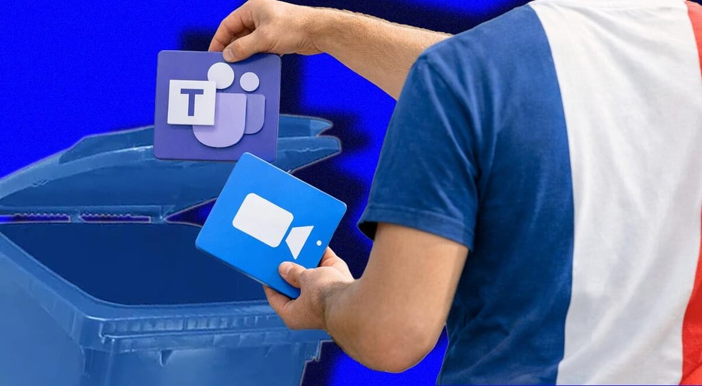 France is ditching Microsoft Teams and Zoom