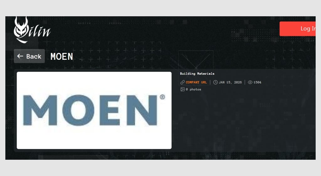 Qilin ransomware attack - Moen