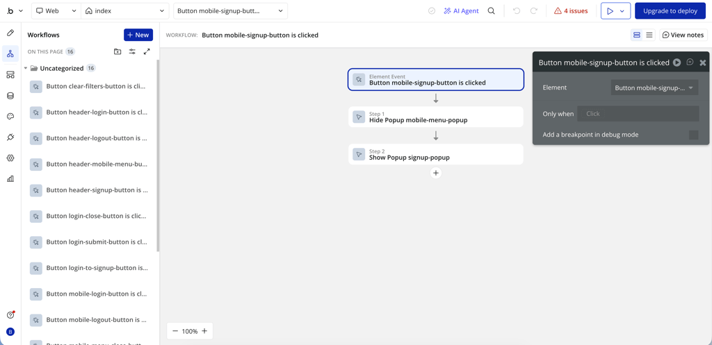 bubble workflows