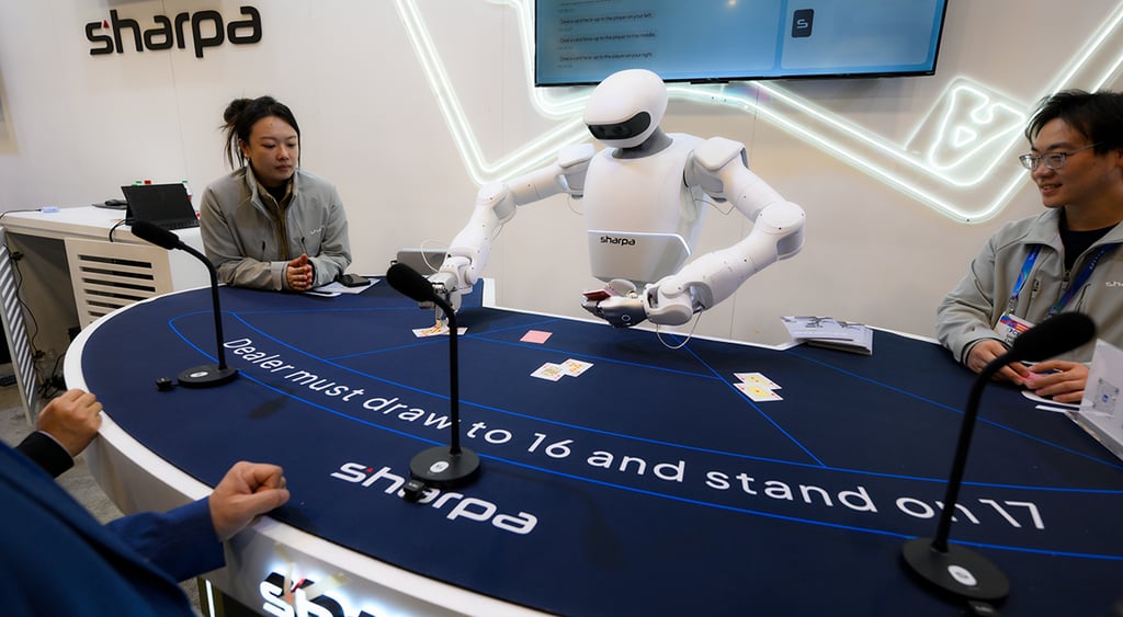 CES 2026 robot gambling Las Vegas