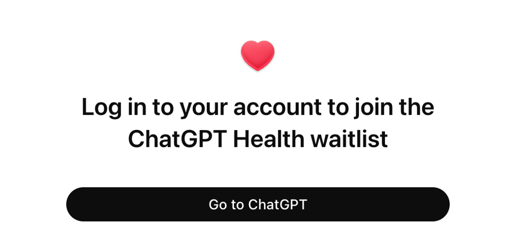 chatgpt health log in