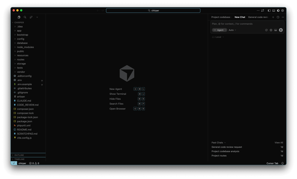 cursor ai interface