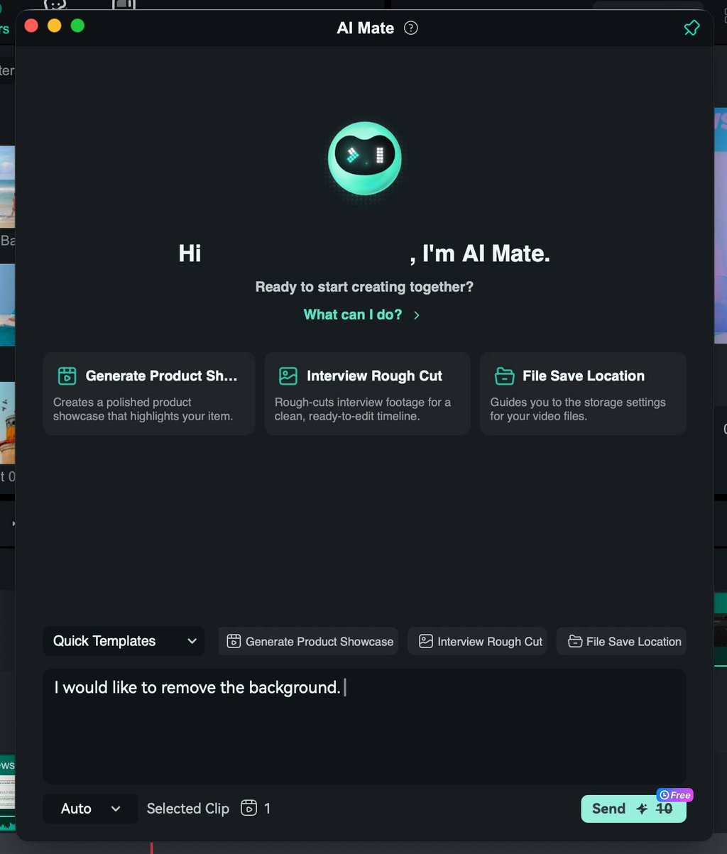 Wondershare Filmora’s AI Mate – video editing copilot