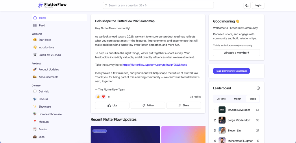 flutterflow community