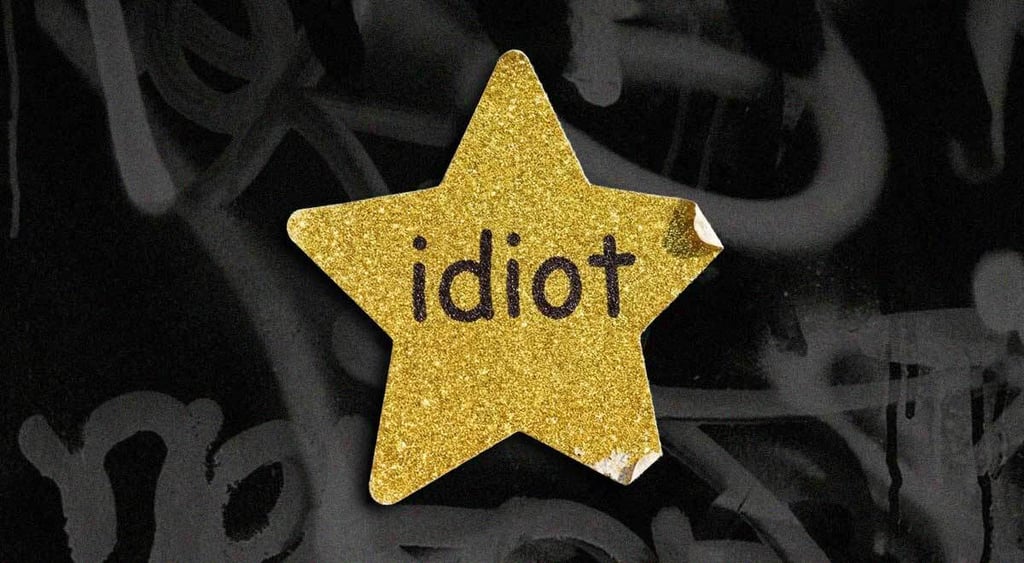 idiot-star-sticker