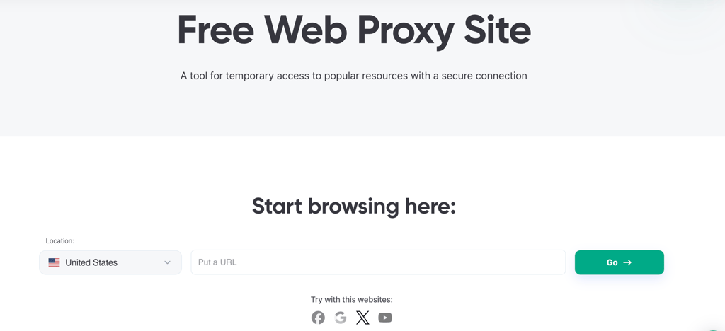 GoLogin, a free web proxy website