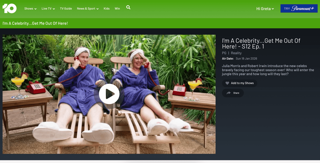 I'm A Celebrity connected to NordVPN