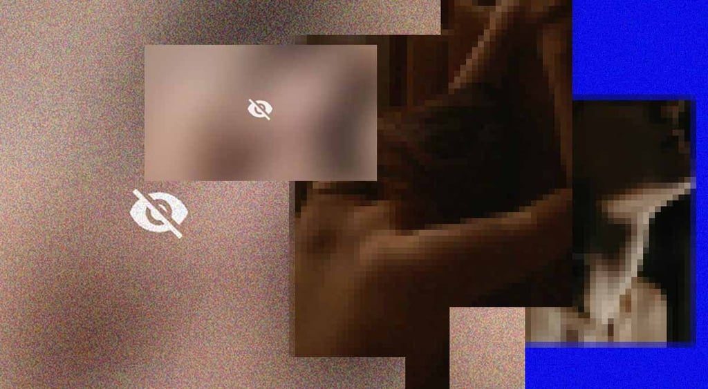 Censored nudity content on X