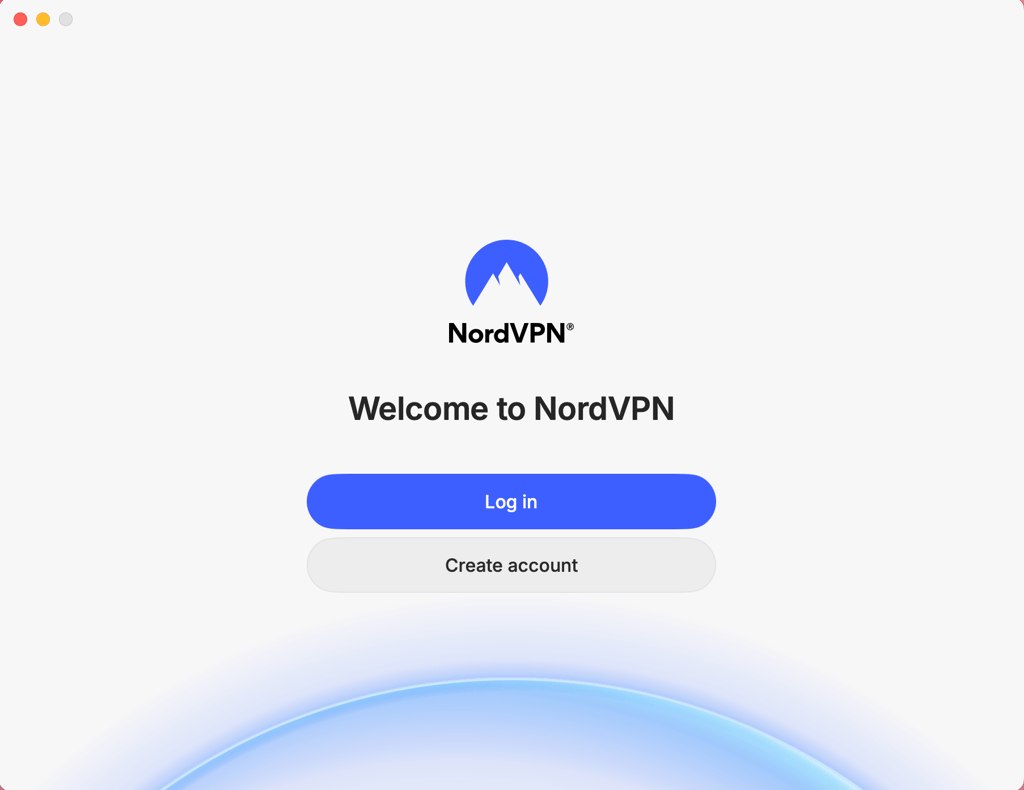 nordvpn login window mac