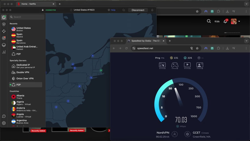 speed tests with ookla