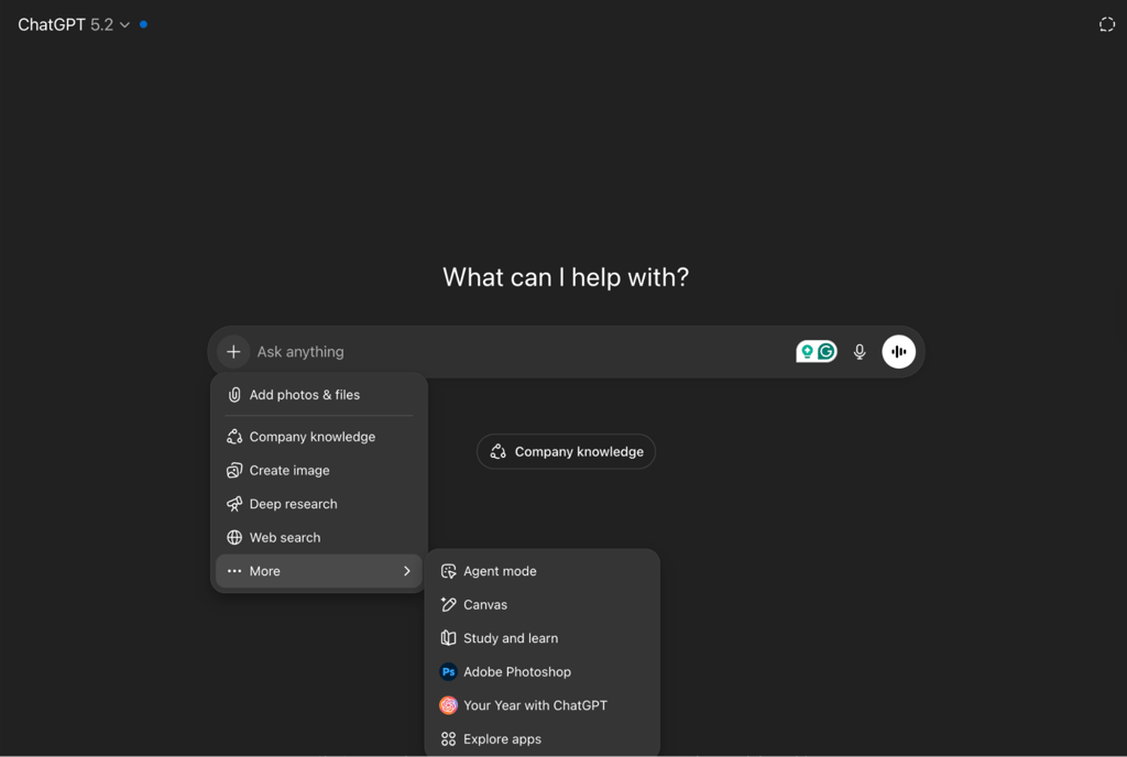 start a new chat