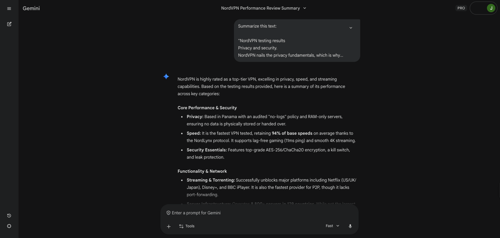 Gemini 3 Flash summary of copy-pasted text – marketing-style and generalized