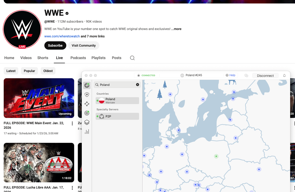 WWE Saturday Night's Main Event on YouTube