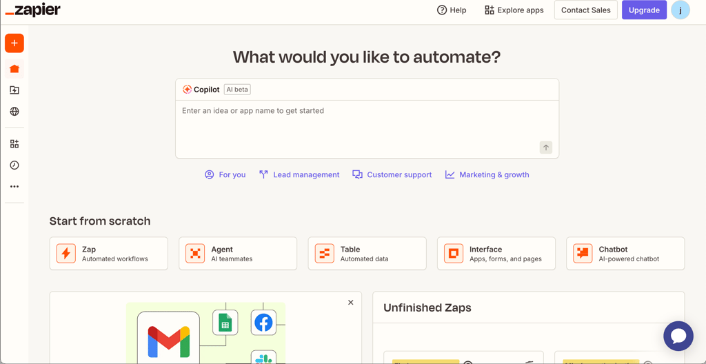 zapier interface