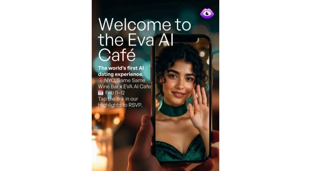 EVA AI dating cafe invite