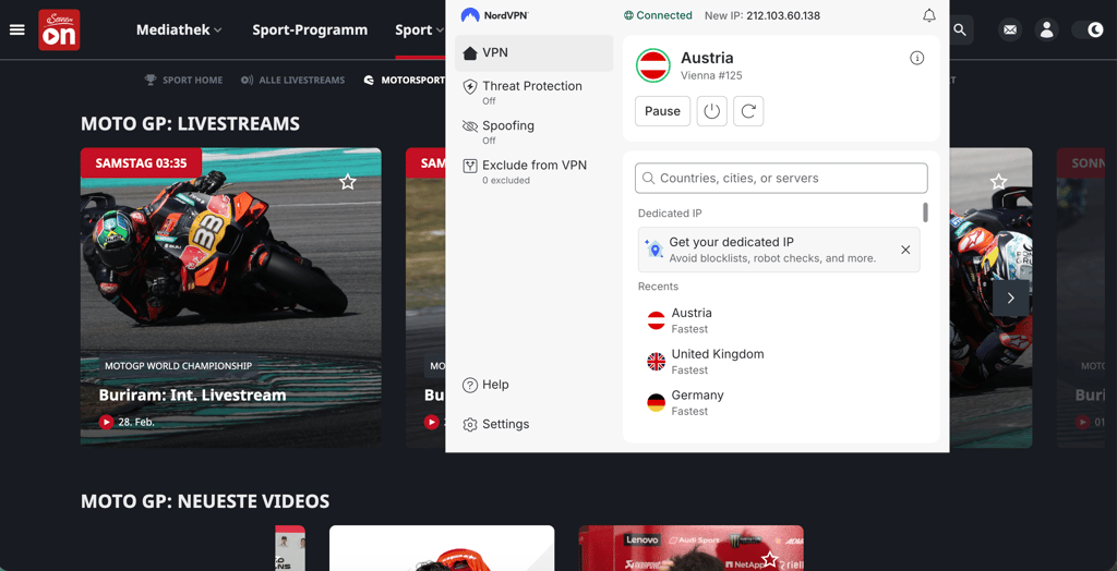 MotoGP on ServusTV Austria